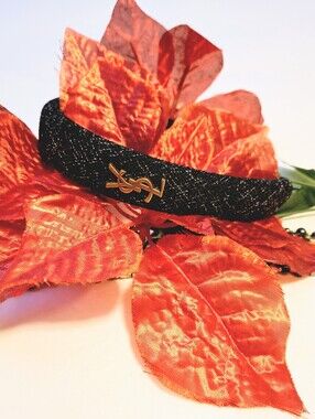 LOGO BLACK TWEED HEADBAND - NEW